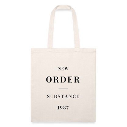 New Order Substance 1987 Recycled Tote Bag - natural