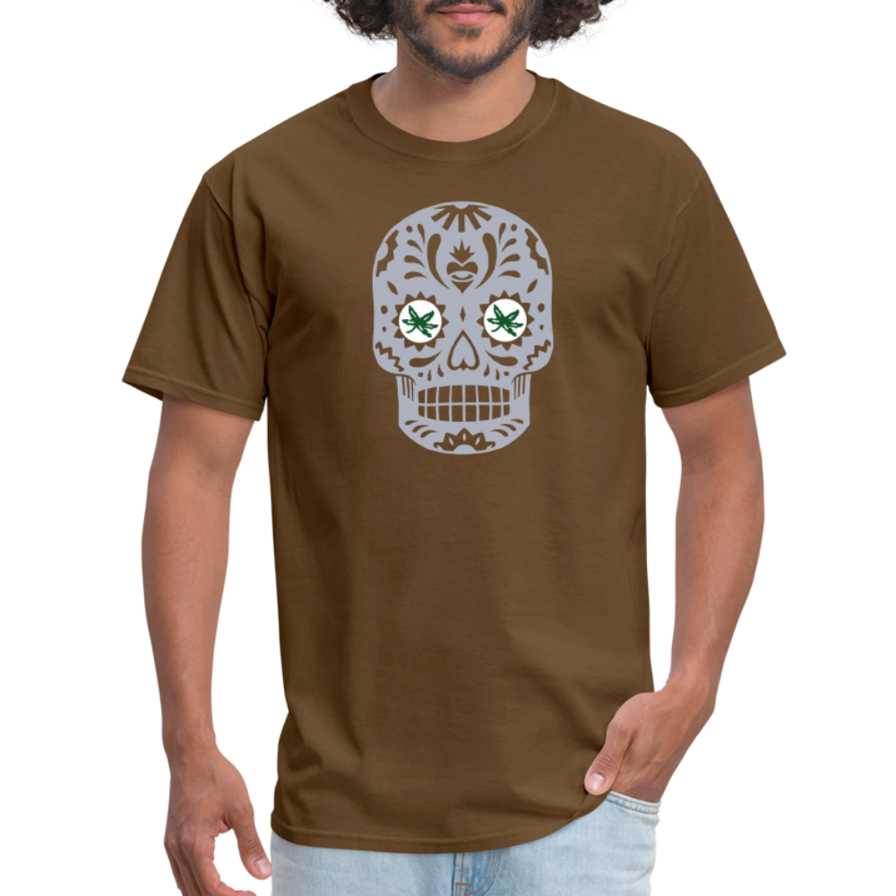 Sugar Skulls BuckEYES Unisex Classic T-Shirt - brown