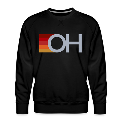 OH Rainbow Stripes Men’s Premium Sweatshirt - black
