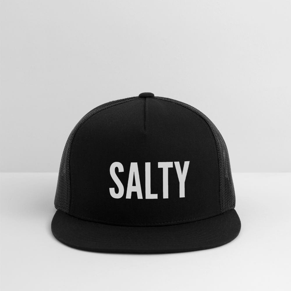 Salty Trucker Hat - black/black