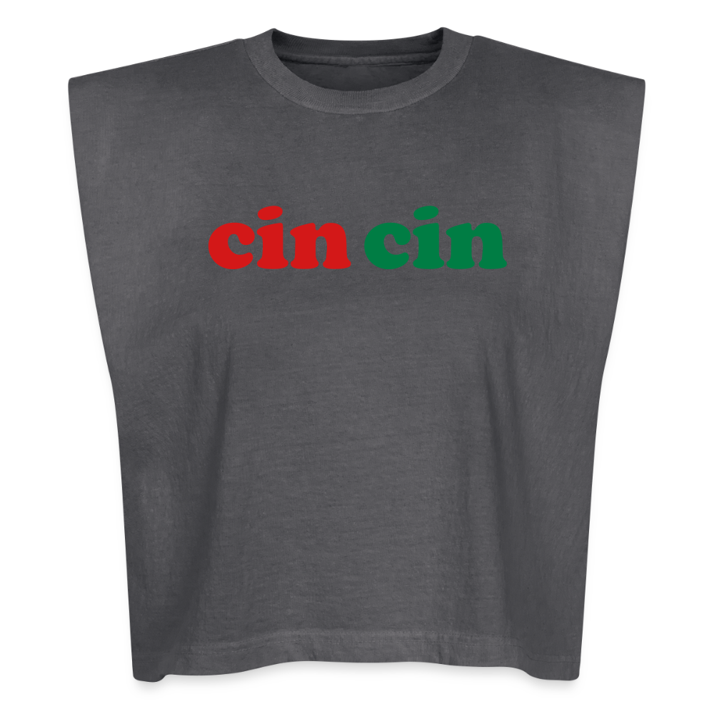 Cin Cin American Apparel Women's Muscle Tank - faded black