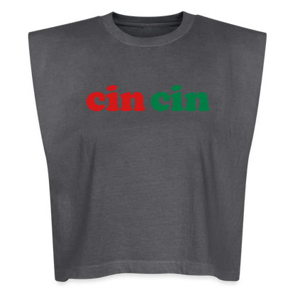 Cin Cin American Apparel Women's Muscle Tank - faded black