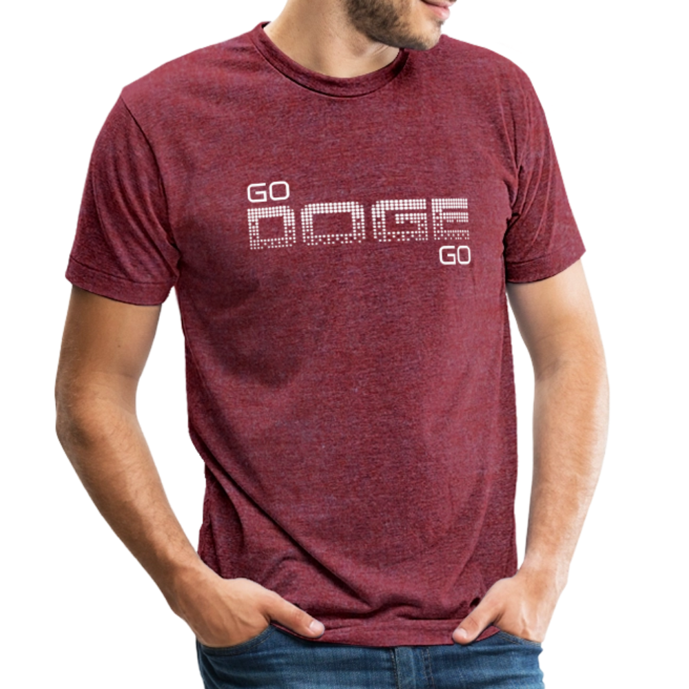 DOGE Unisex Tri-Blend T-Shirt - heather cranberry