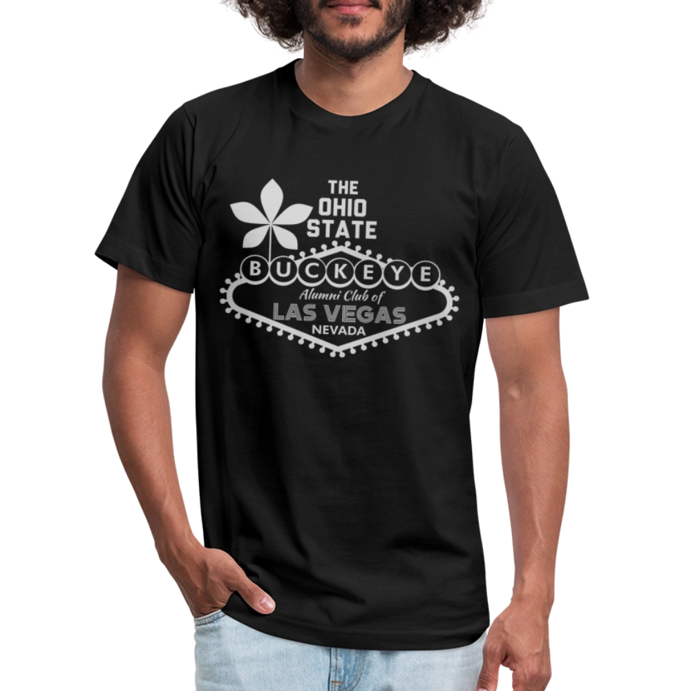 ALU BL Gray Unisex Jersey T-Shirt by Bella + Canvas - black