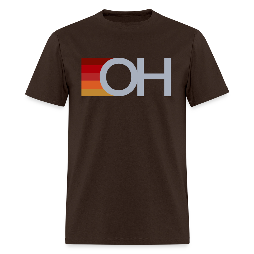 OH Stripes Men's T-Shirt - brown