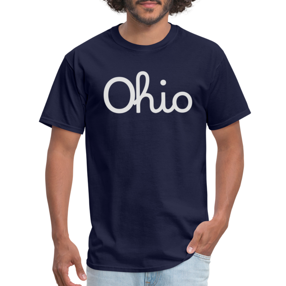 Script Ohio Unisex Classic T-Shirt - navy