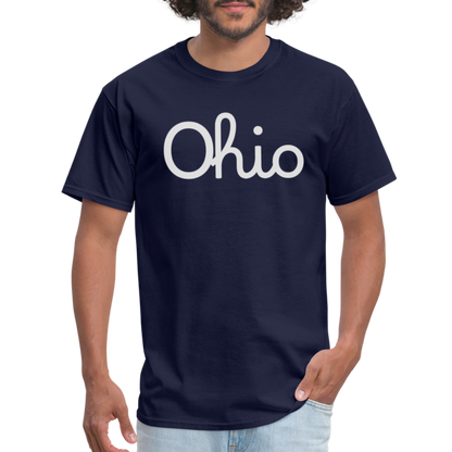 Script Ohio Unisex Classic T-Shirt - navy