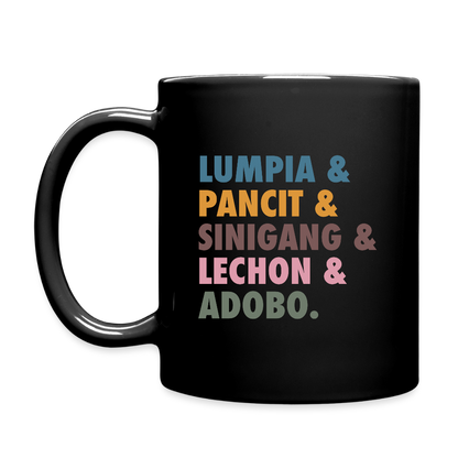 Lumpia & Pancit Full Color Mug - black