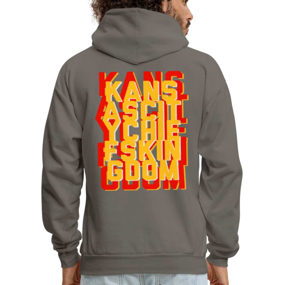 KC Chiefs Kingdom Men's Hoodie - asphalt gray