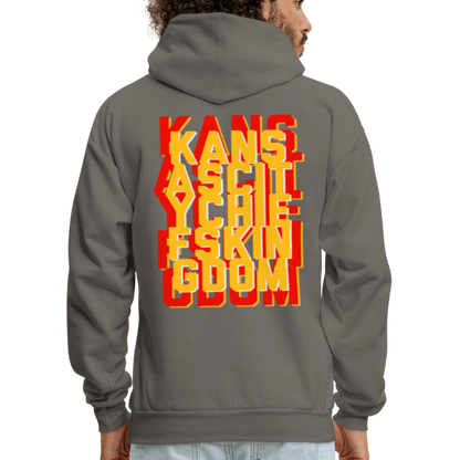 KC Chiefs Kingdom Men's Hoodie - asphalt gray