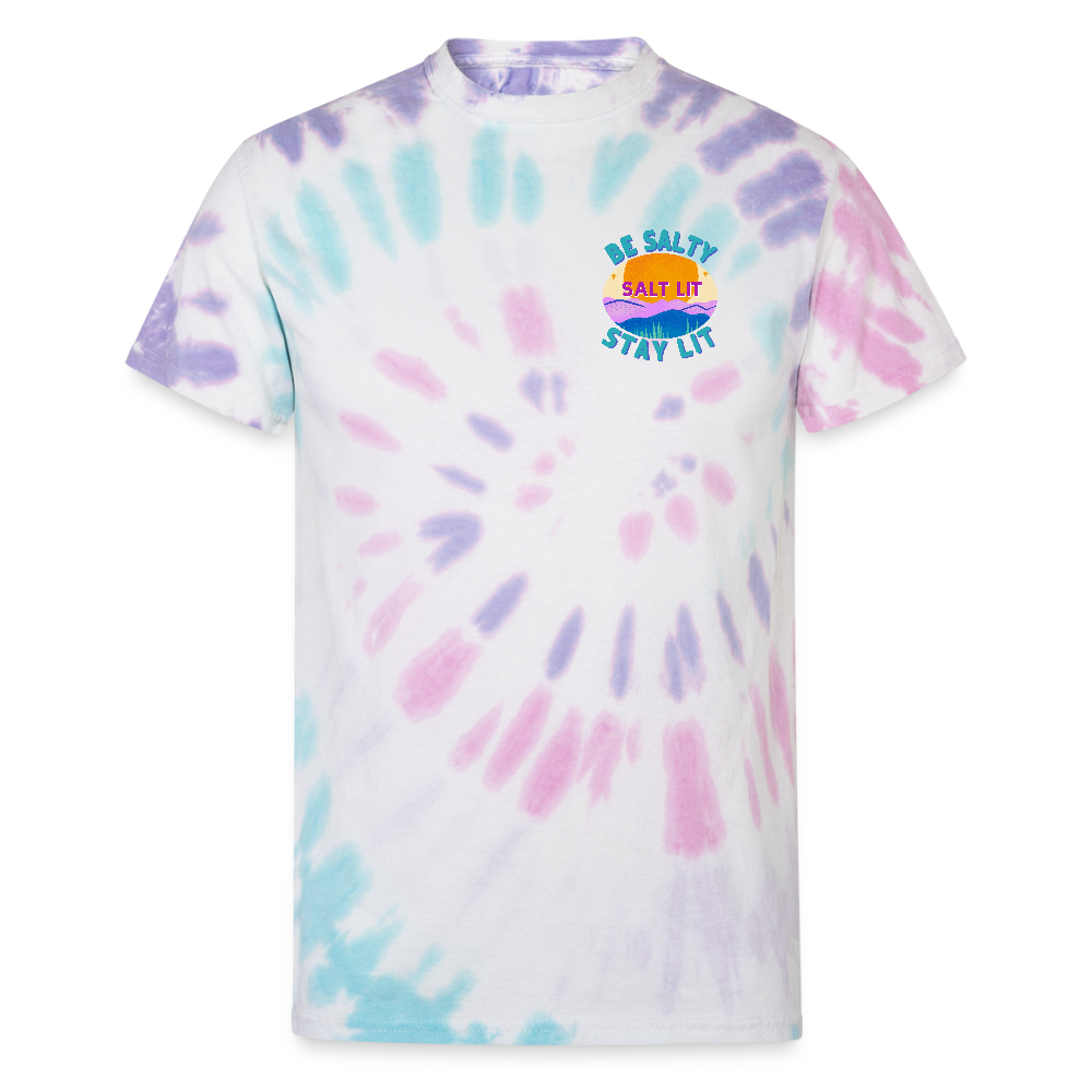 Salt Lit Unisex Tie Dye T-Shirt - Pastel Spiral