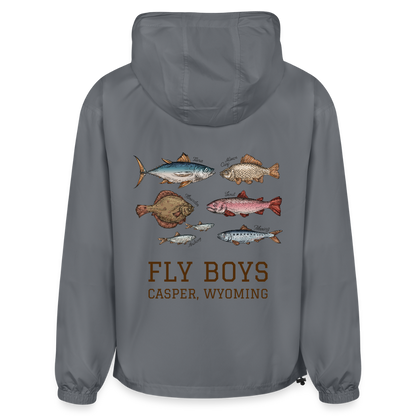 FLY BOYS Champion Packable Jacket - gray