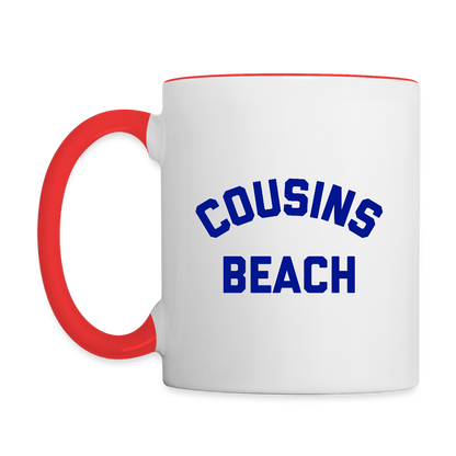 Cousins Beach Team Conrad Infinity Contrast Coffee Mug - white/red