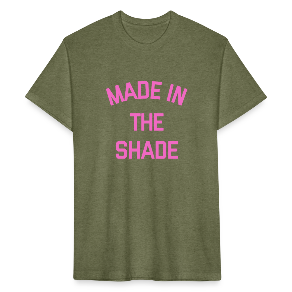 Made in the Shade Fitted Cotton/Poly T-Shirt - heather military green