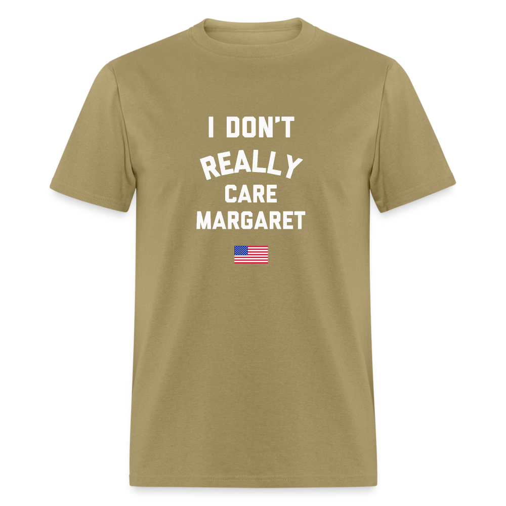 I Don't Really Care Margaret US Flag Unisex Classic T-Shirt - khaki