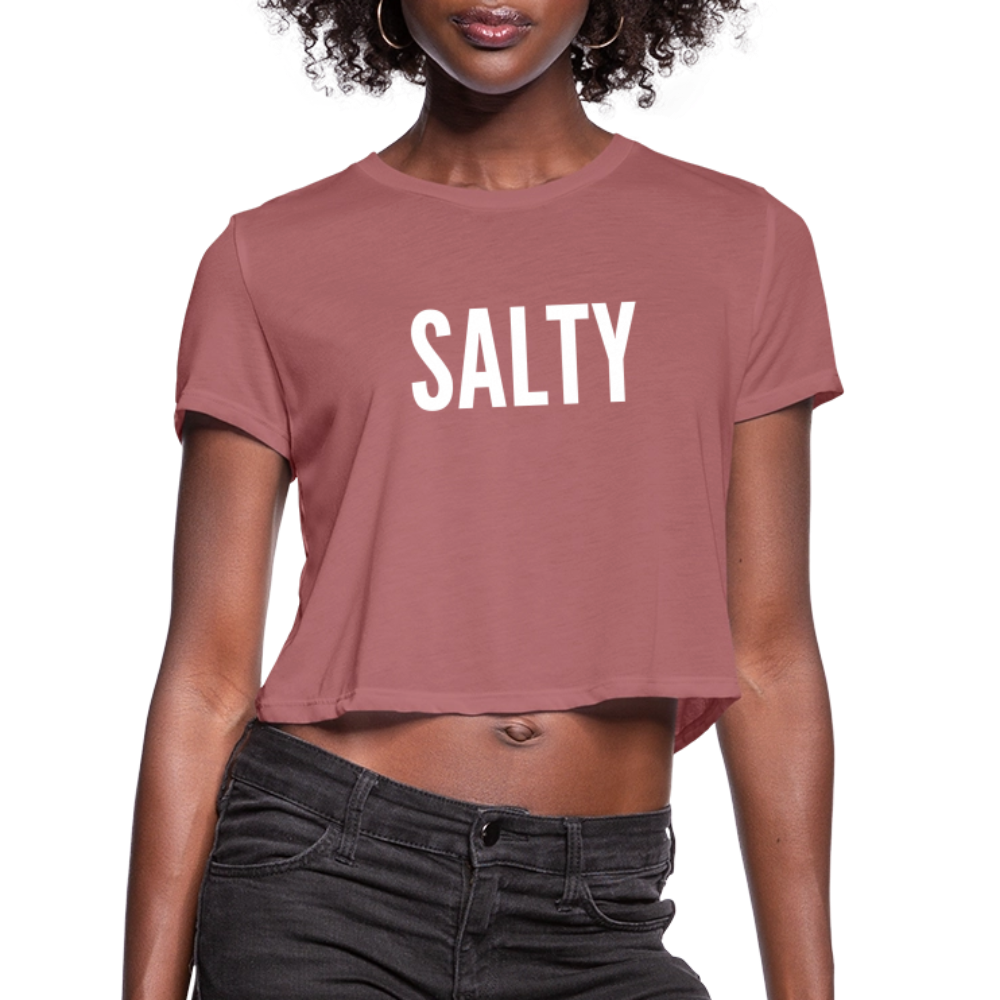Salty Women's Cropped T-Shirt - mauve