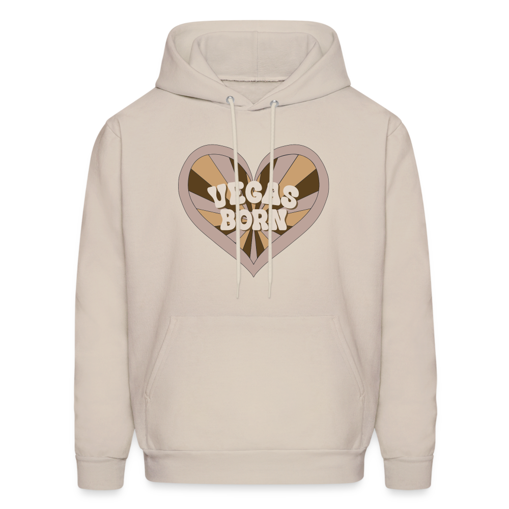 Vegas Born Heart Men's Hoodie - Sand