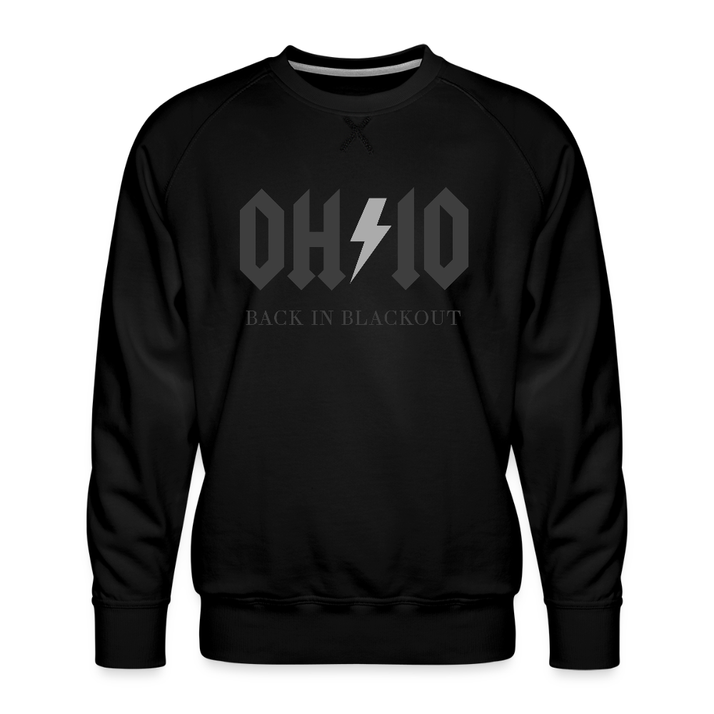OH/IO Back in Blackout Men’s Premium Sweatshirt - black