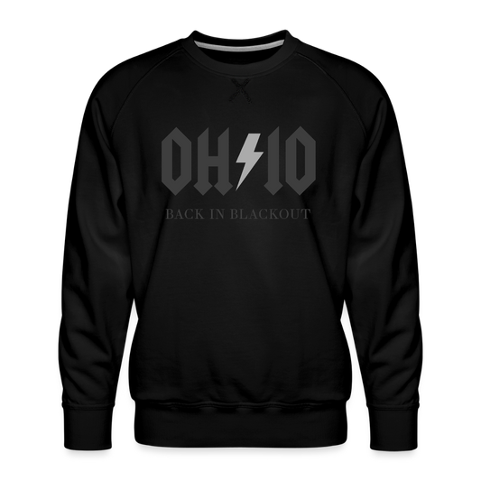 OH/IO Back in Blackout Men’s Premium Sweatshirt - black