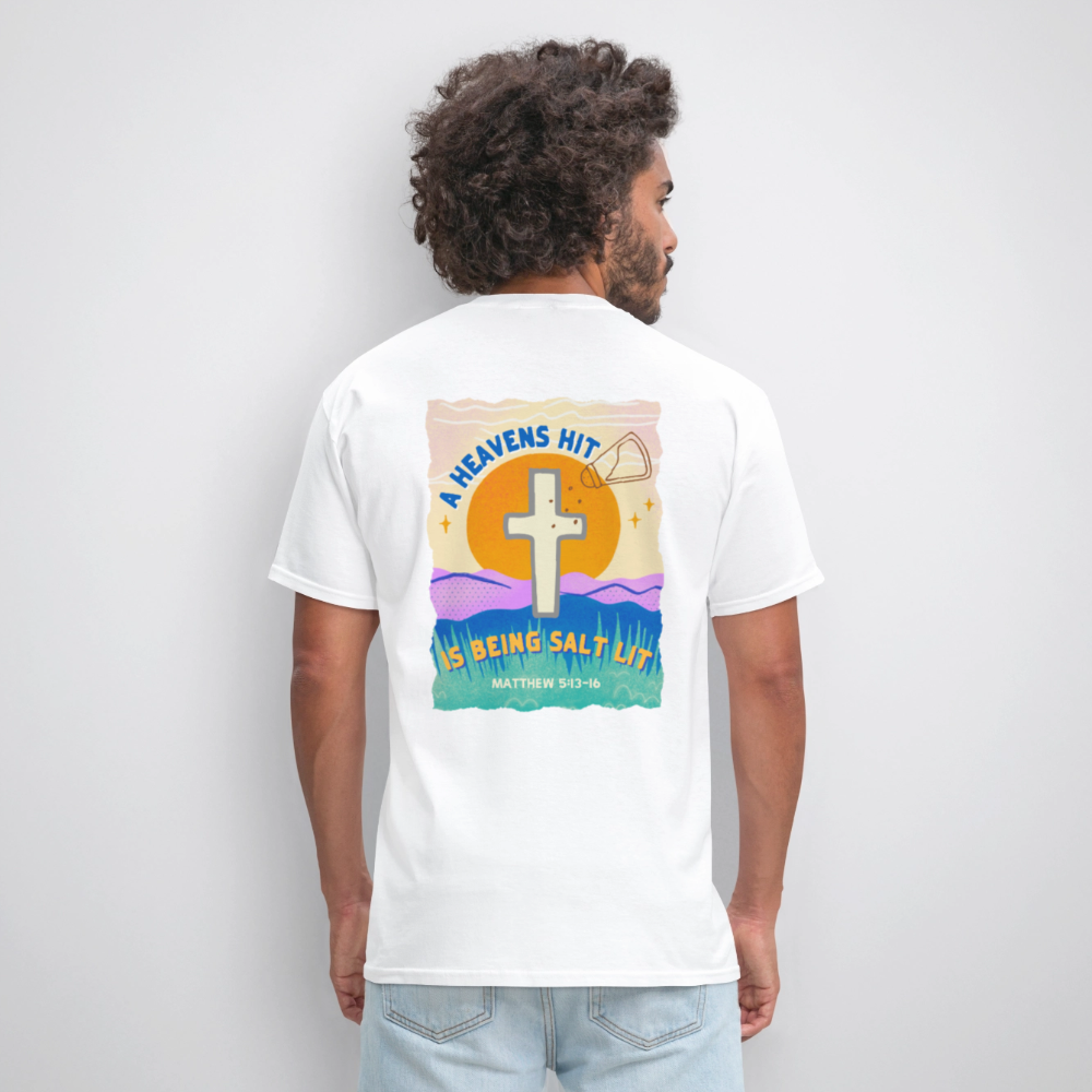 SALT LIT Crew Neck T-Shirt Unisex - white