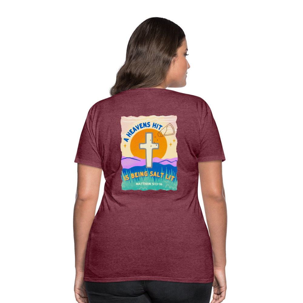 SALTLIT Scoop Neck - heather burgundy