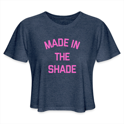 Made in the Shade Women's Cropped T-Shirt - heather navy