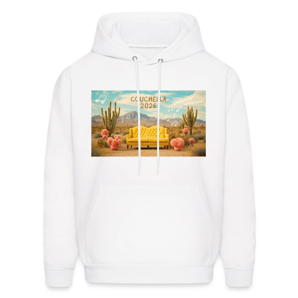 Couchella 2026 Men's Hoodie - white