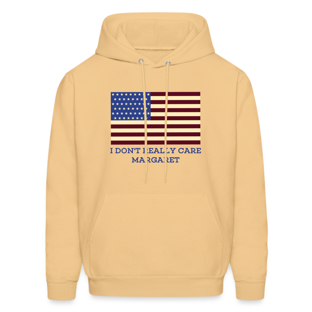 I Don't Really Care Margaret Men's Hoodie - light gold 