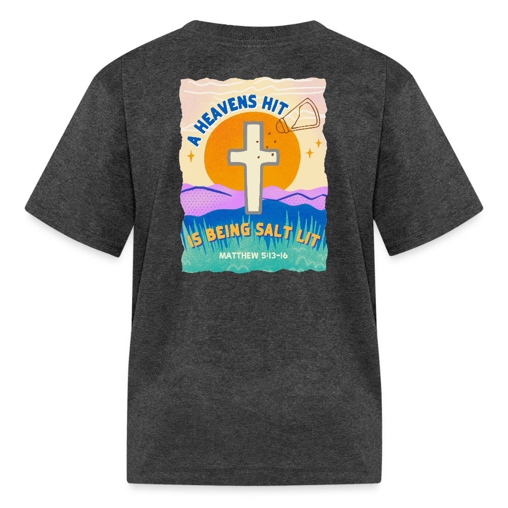 SALT LIT Kids' T-Shirt - heather black