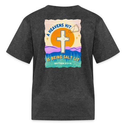 SALT LIT Kids' T-Shirt - heather black