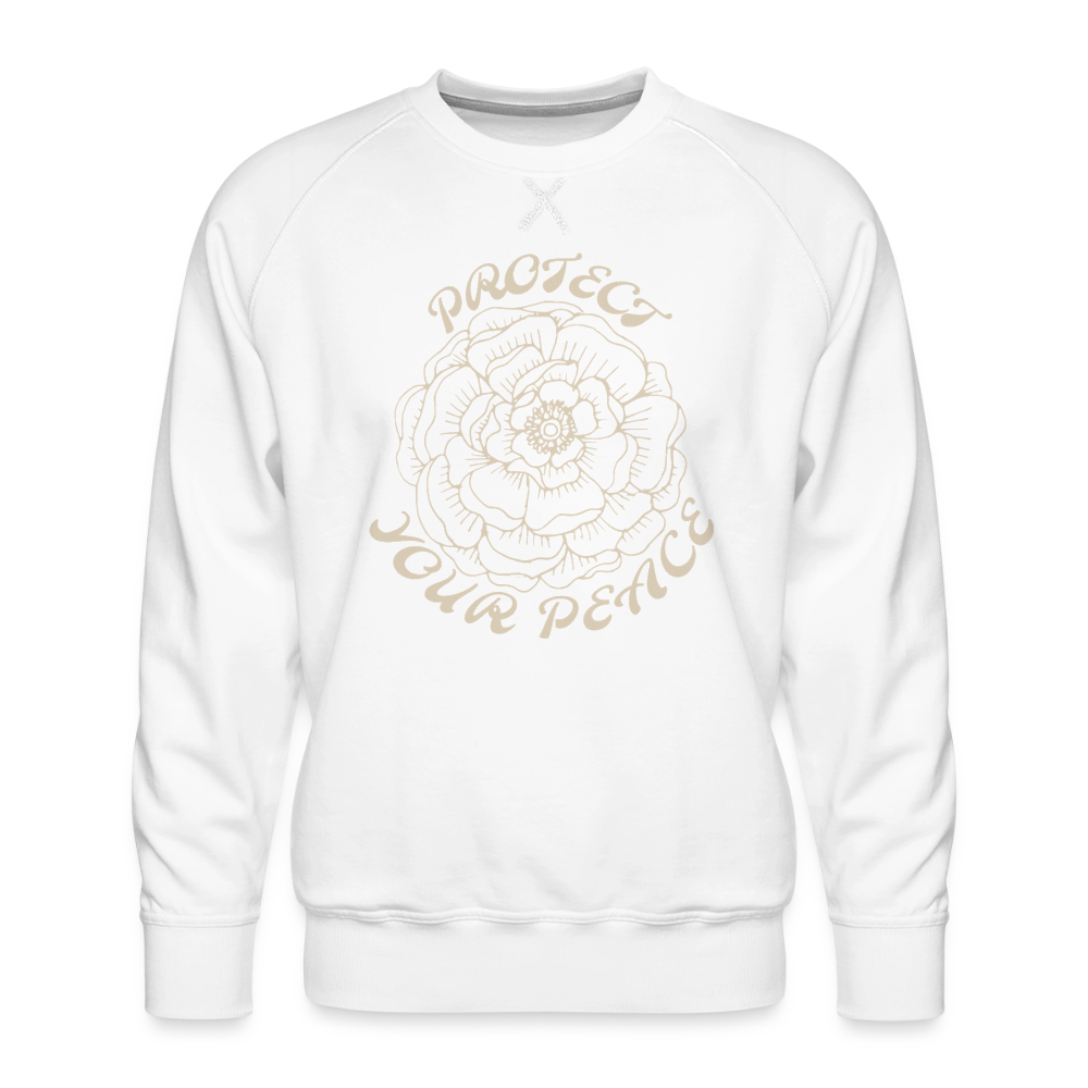 Protect Your Peace Unisex Premium Sweatshirt - white