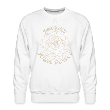 Protect Your Peace Unisex Premium Sweatshirt - white