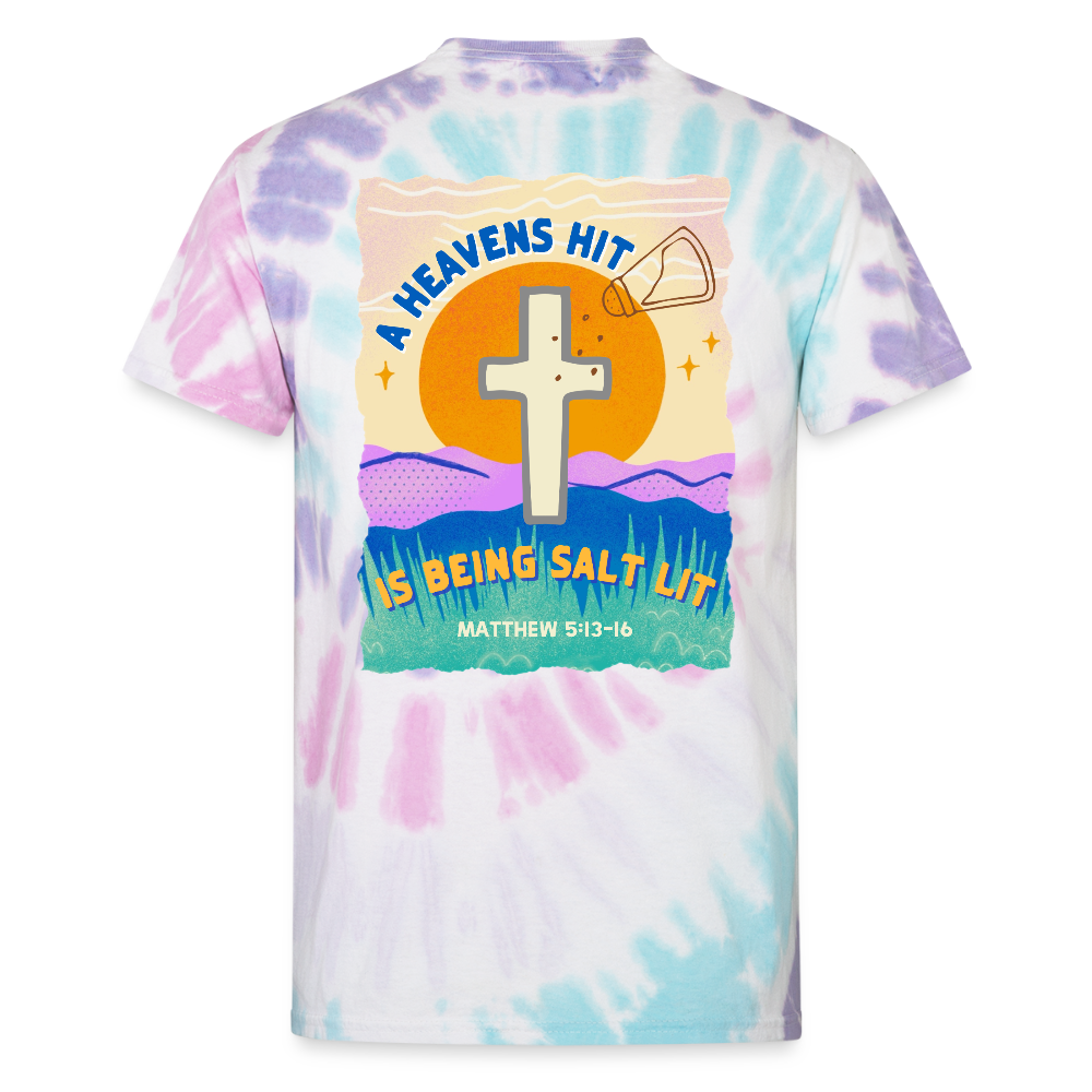 Salt Lit Unisex Tie Dye T-Shirt - Pastel Spiral