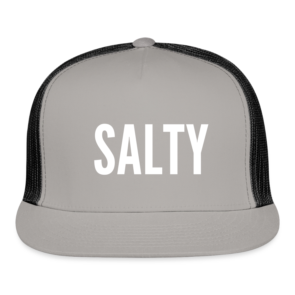Salty Trucker Hat - gray/black