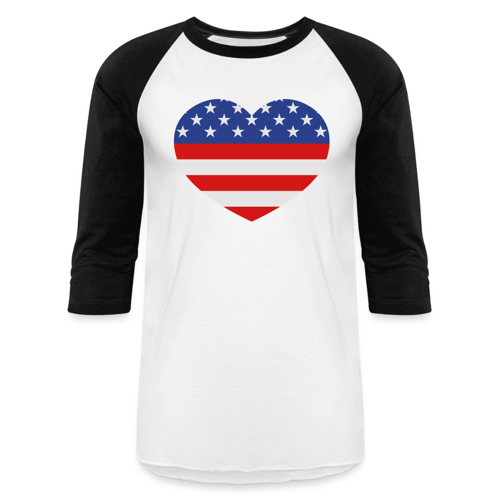 Baseball T-Shirt - white/black