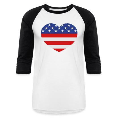 Baseball T-Shirt - white/black