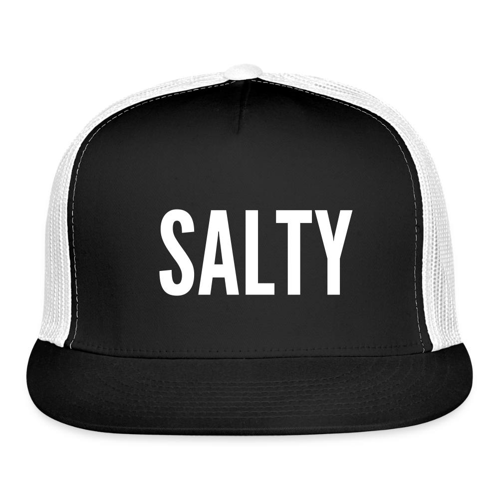 Salty Trucker Hat - black/white