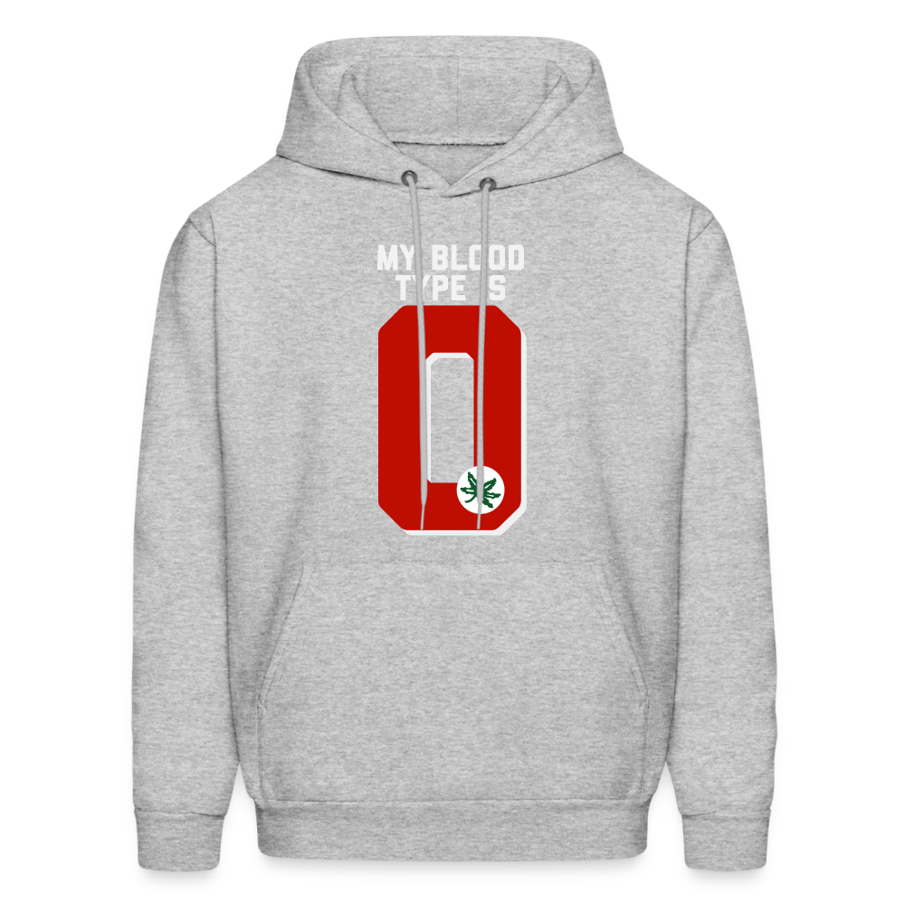 My Blood Type is O Men's Hoodie - heather gray