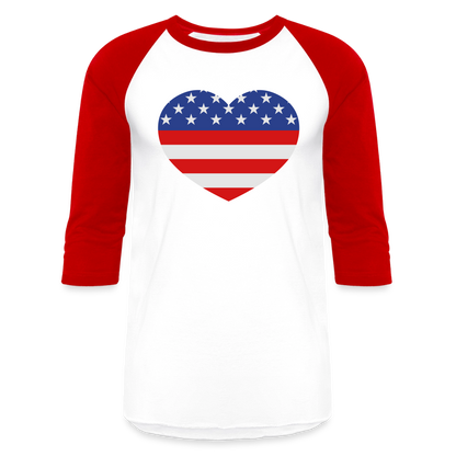 Baseball T-Shirt - white/red