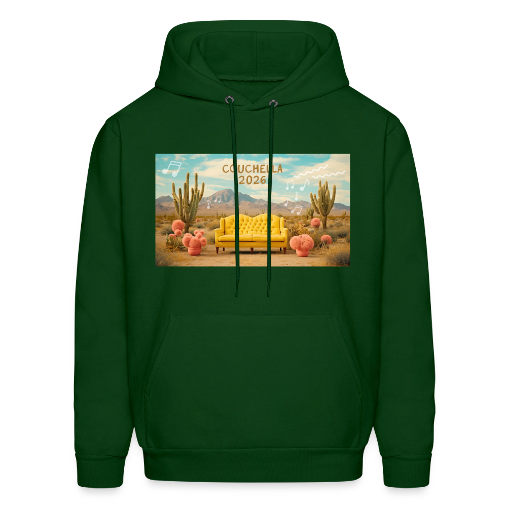 Couchella 2026 Men's Hoodie - forest green
