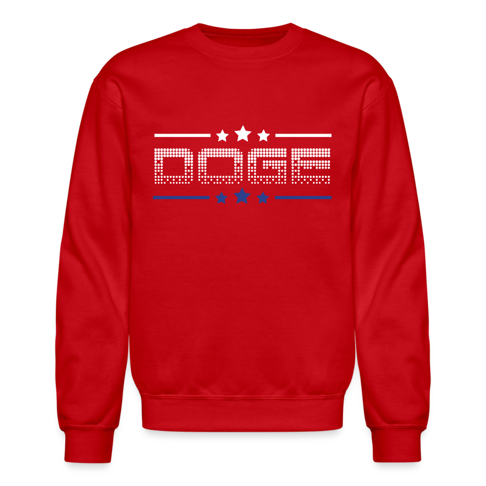 DOGE Stars Crewneck Sweatshirt - red