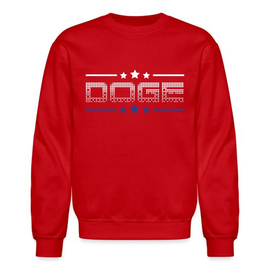 DOGE Stars Crewneck Sweatshirt - red