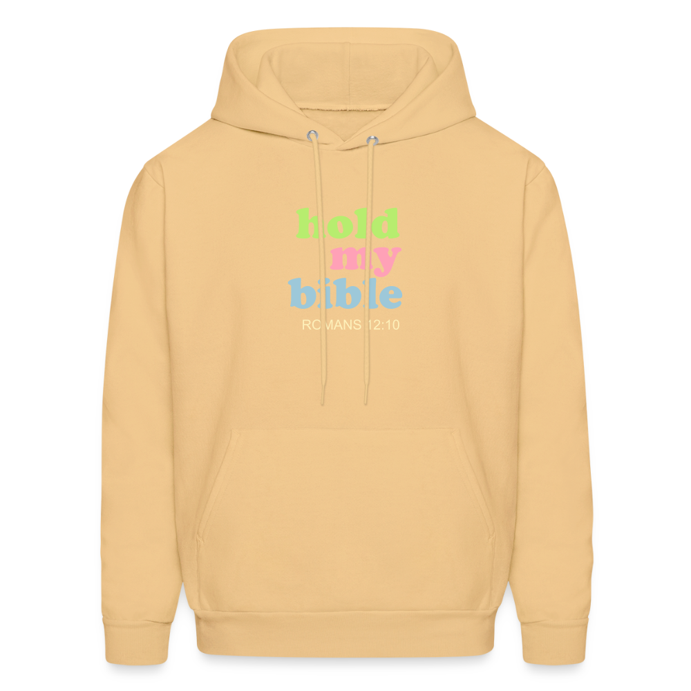 Hold My Bible Men's Hoodie - light gold 