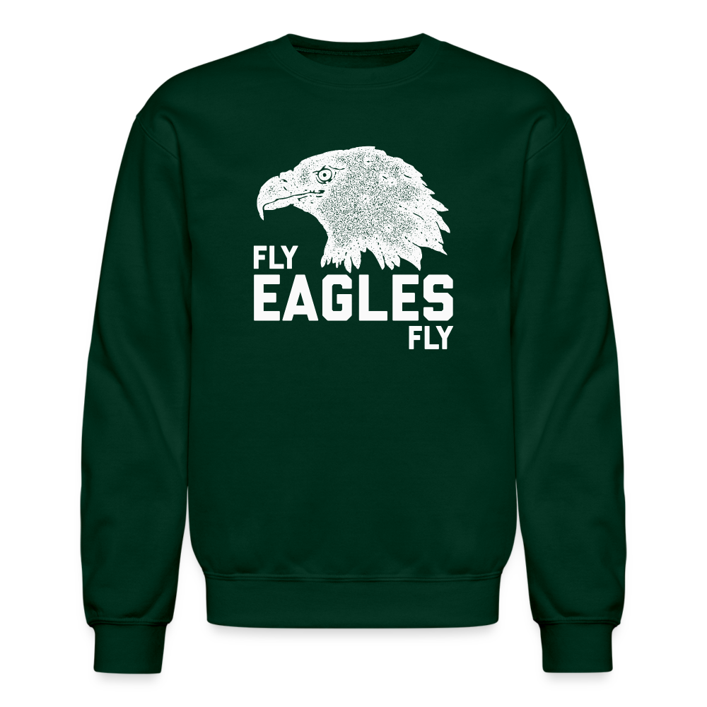 Fly Eagles Fly Crewneck Sweatshirt - forest green