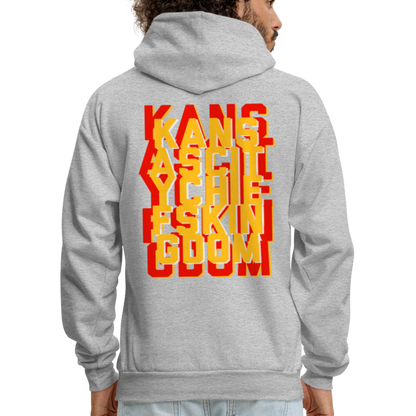KC Chiefs Kingdom Men's Hoodie - heather gray
