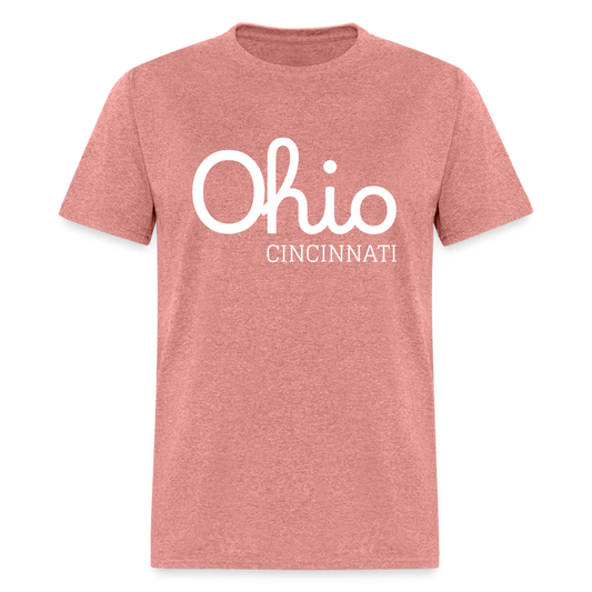 Cincinnati Script Ohio Unisex Classic T-Shirt - heather mauve