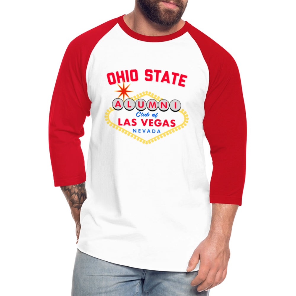 OSAC Baseball T-Shirt - white/red