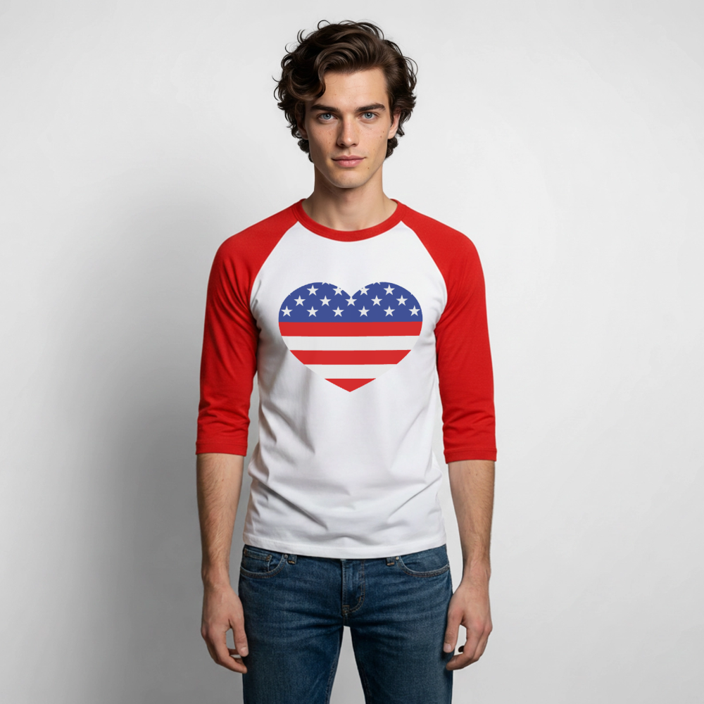 Baseball T-Shirt - white/red