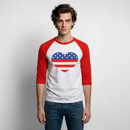Baseball T-Shirt - white/red