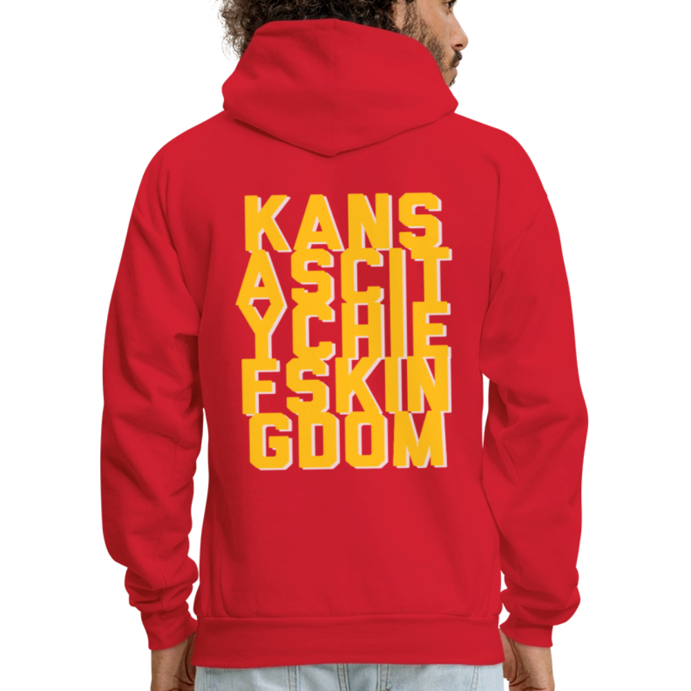 KC Chiefs Kingdom Men's Hoodie - red